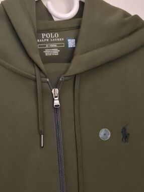 Polo by Ralph Lauren Olive Green Full-Zip Hooded ⚠️Sweater M Pants XL